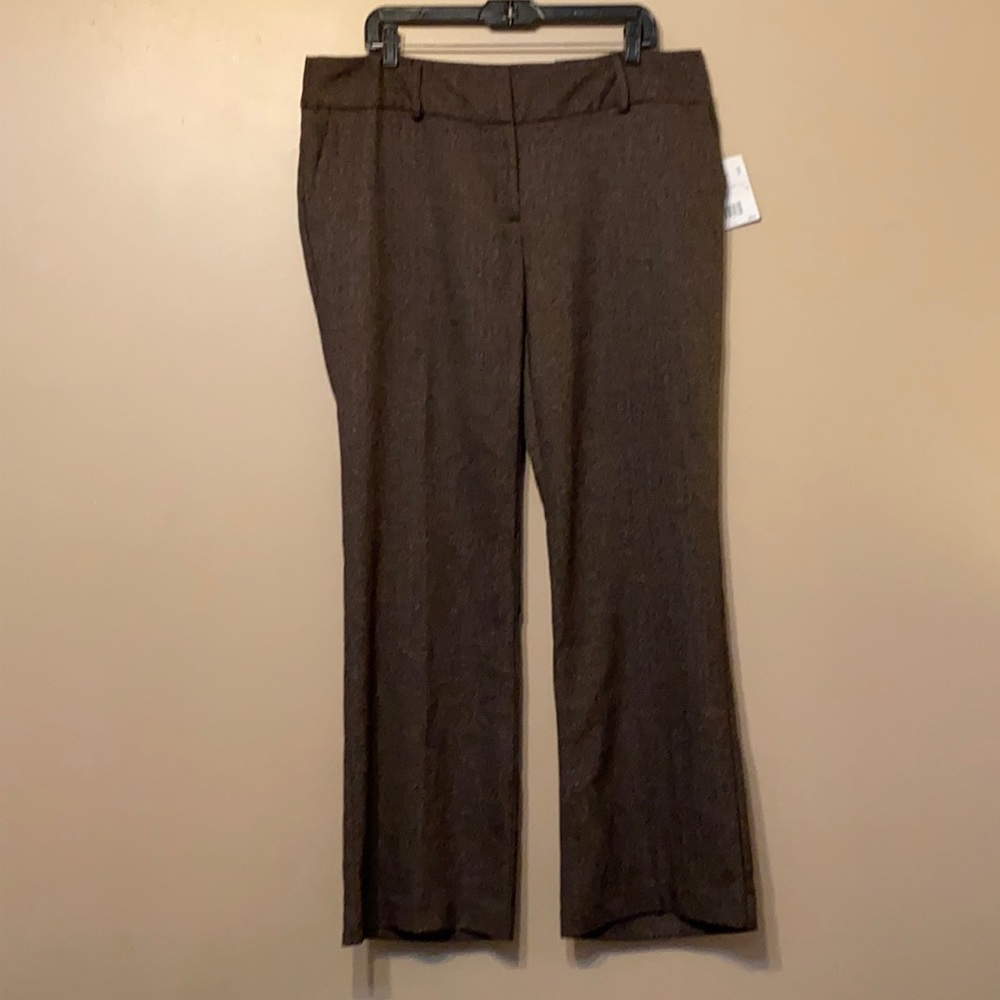 Axcess Brown Wide Leg Slacks, 16